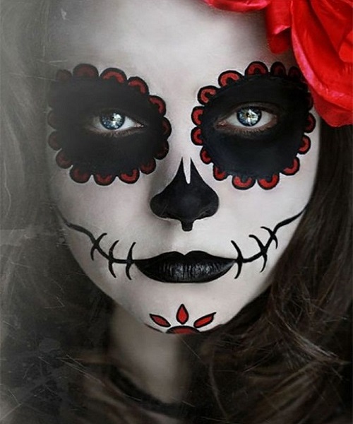 Страшный макияж на Хэллоуин Руденко Мелитополь (10)